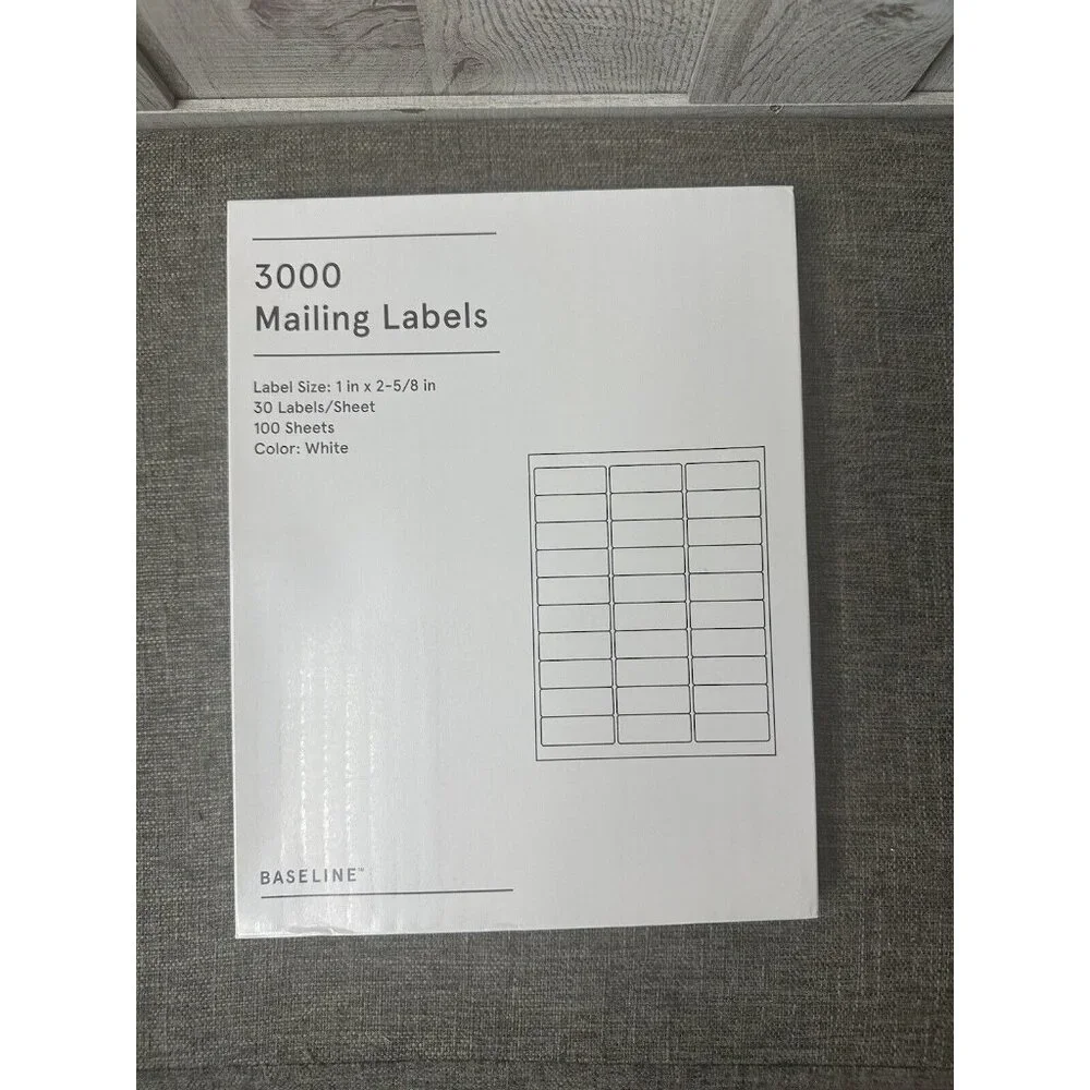 Baseline 3000 Blank Address Mailing Labels 1